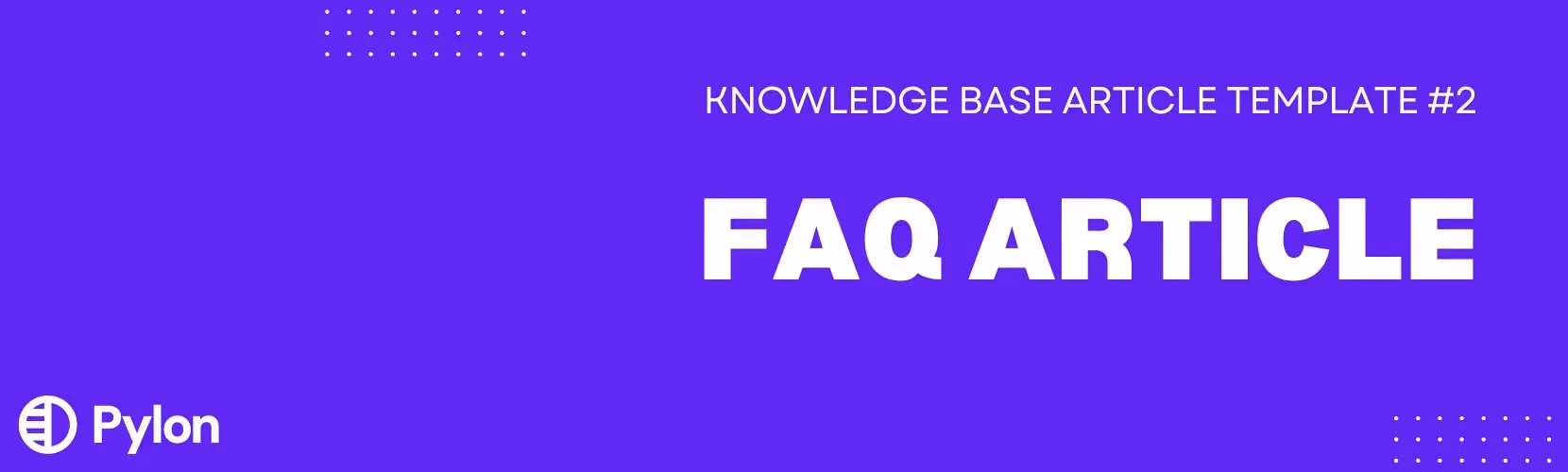 faq knowledge base article template