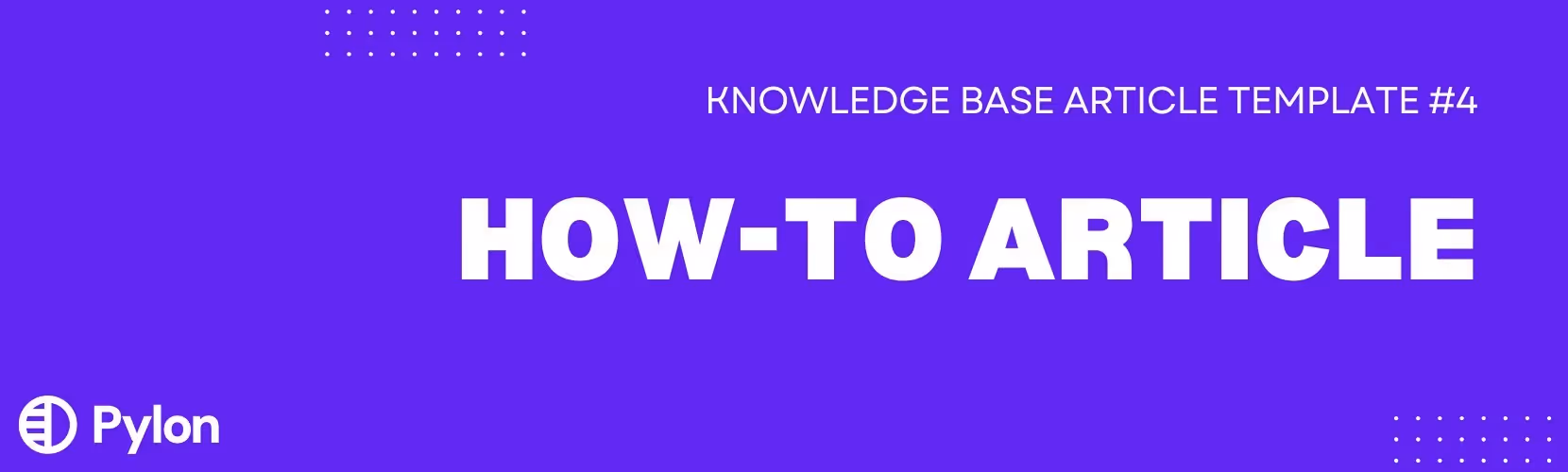 how to knowledge base article template