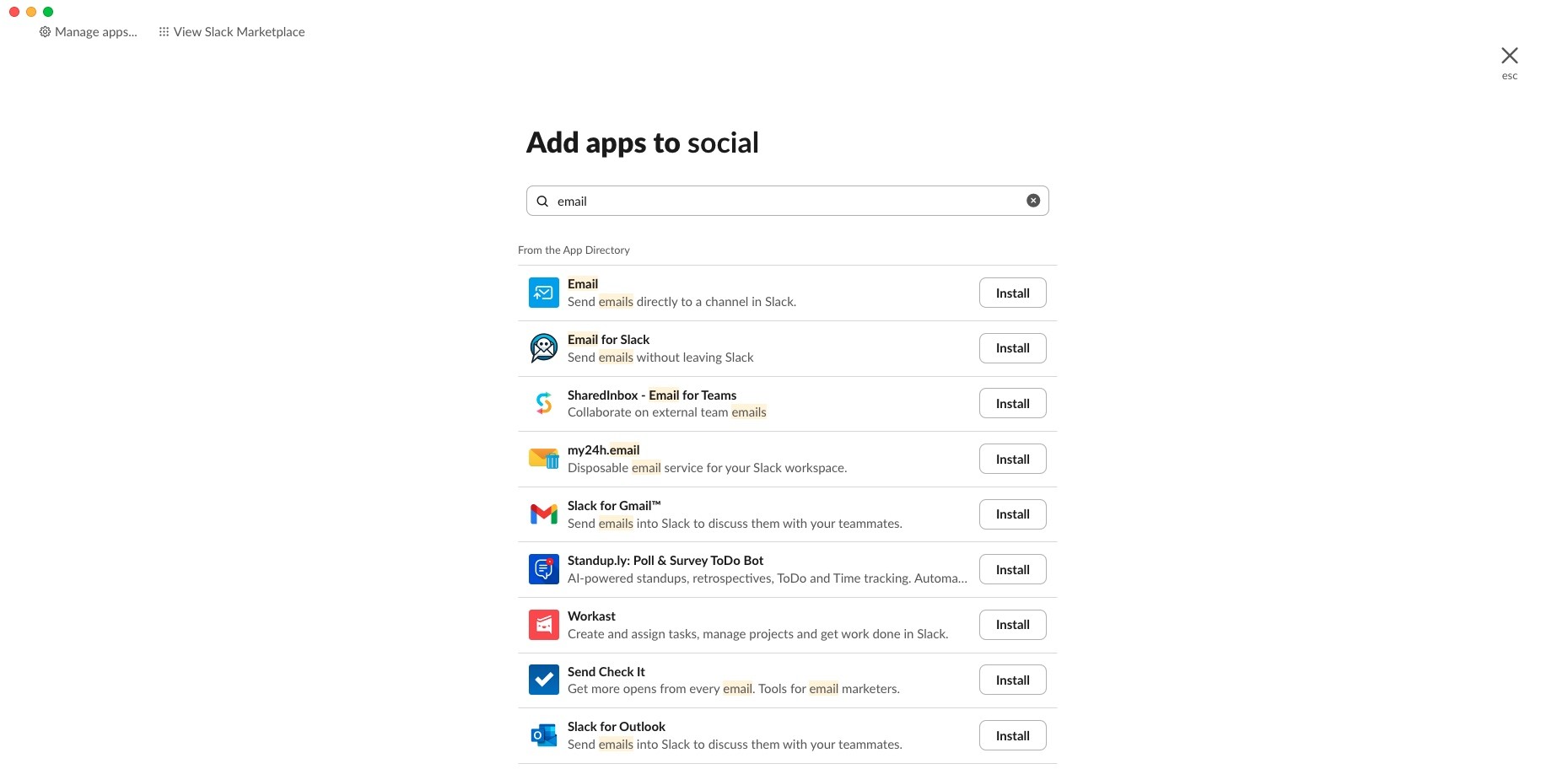 slack email apps