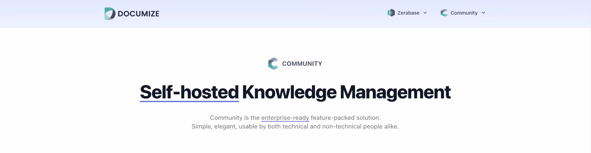 documize free knowledge base softare