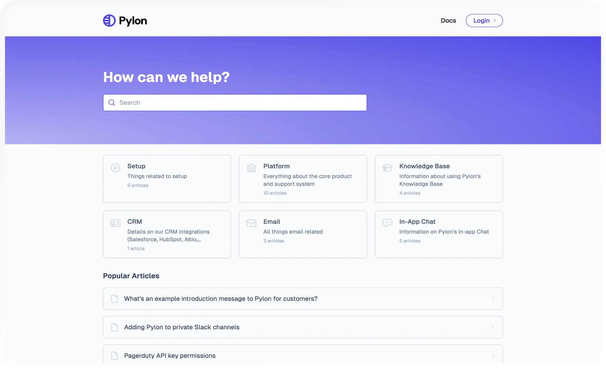 Pylon Knowledge Base