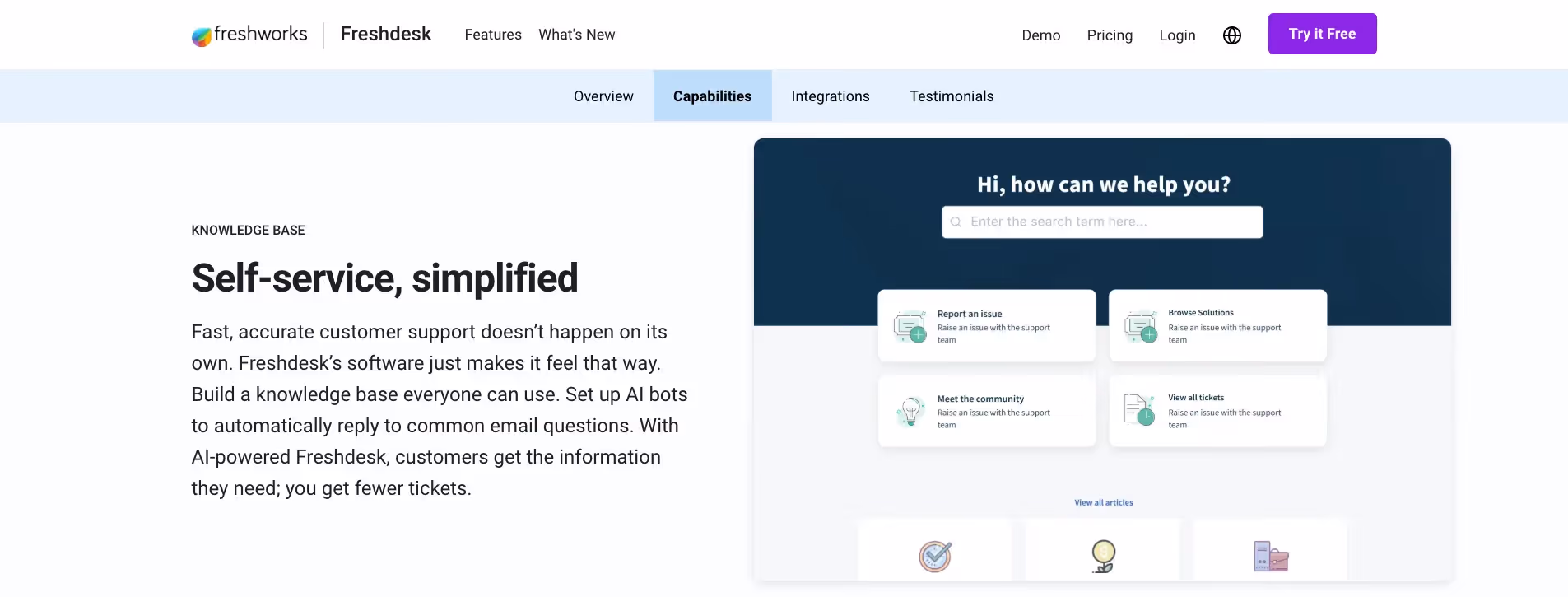freshdesk free knowledge base softare