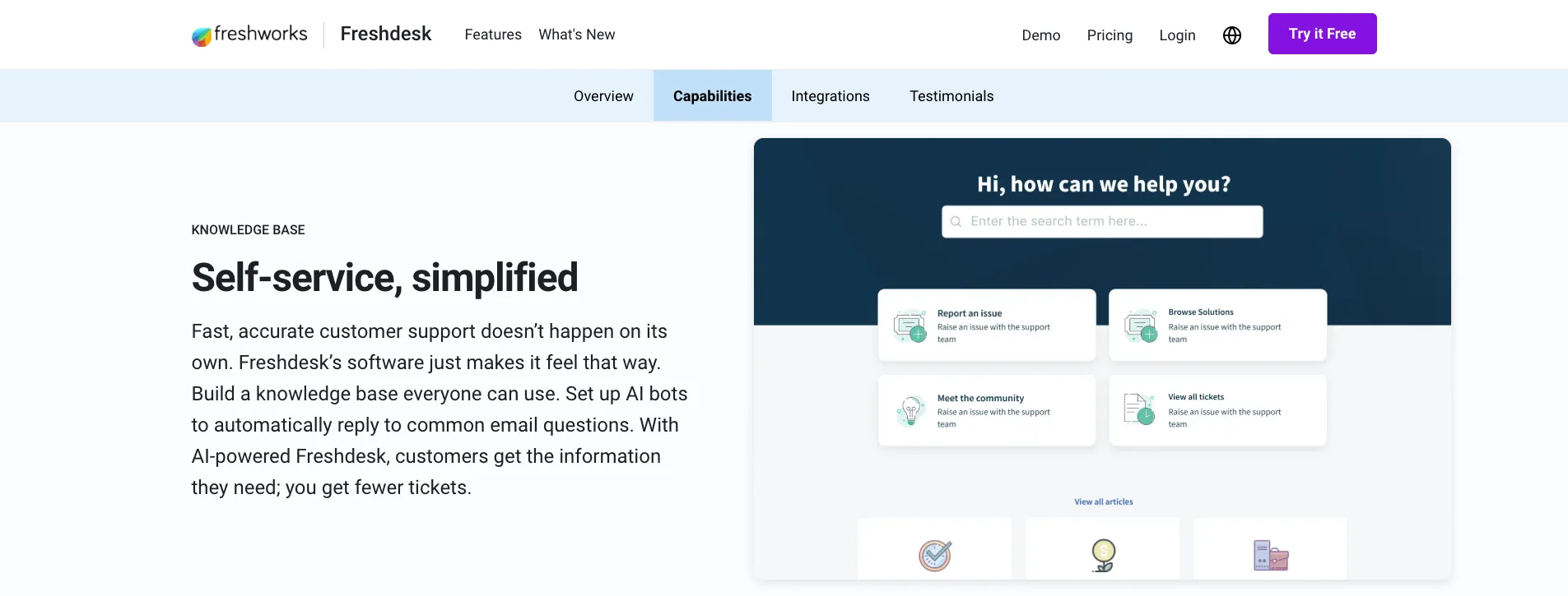 freshdesk free knowledge base softare