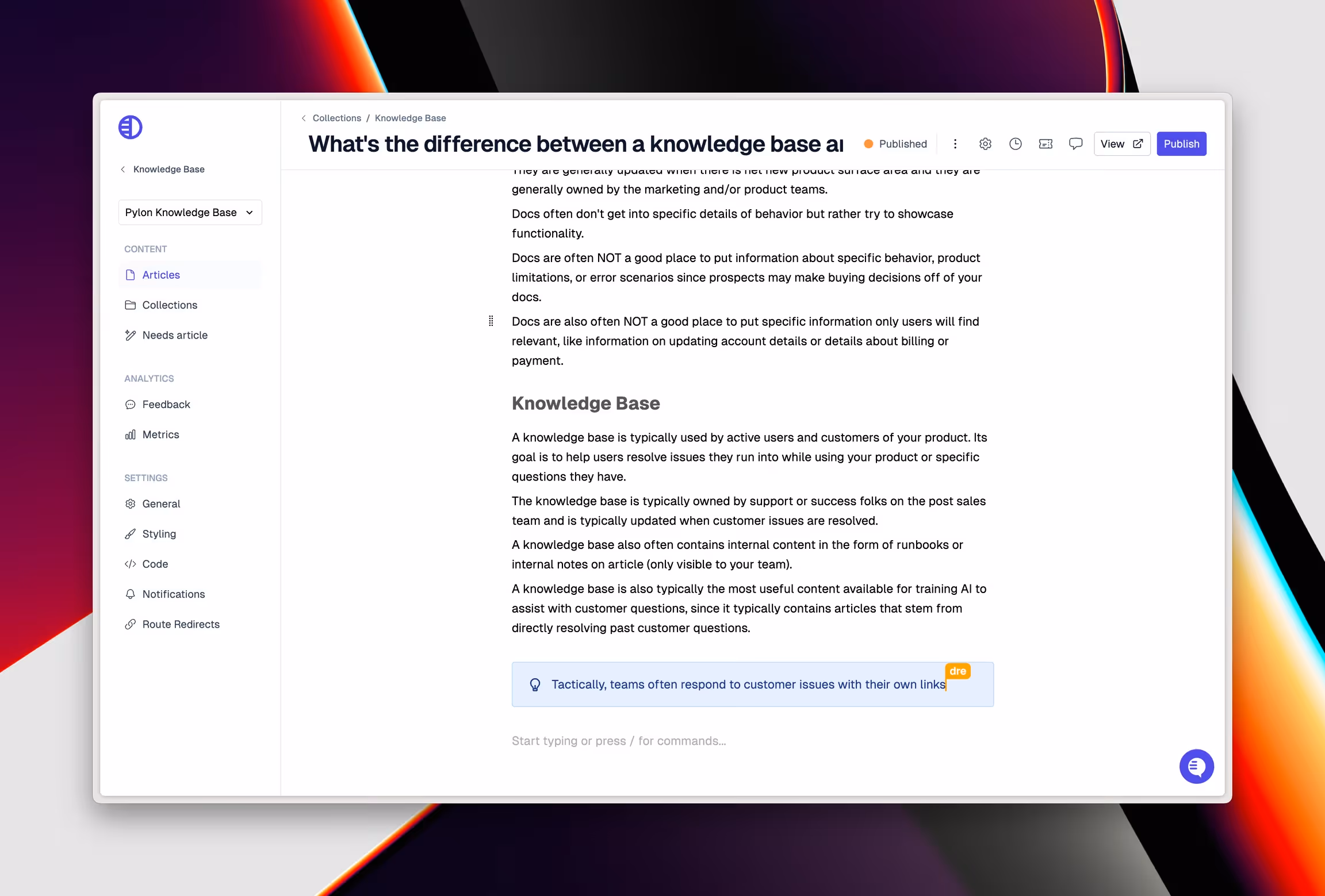 knowledge base collaboration