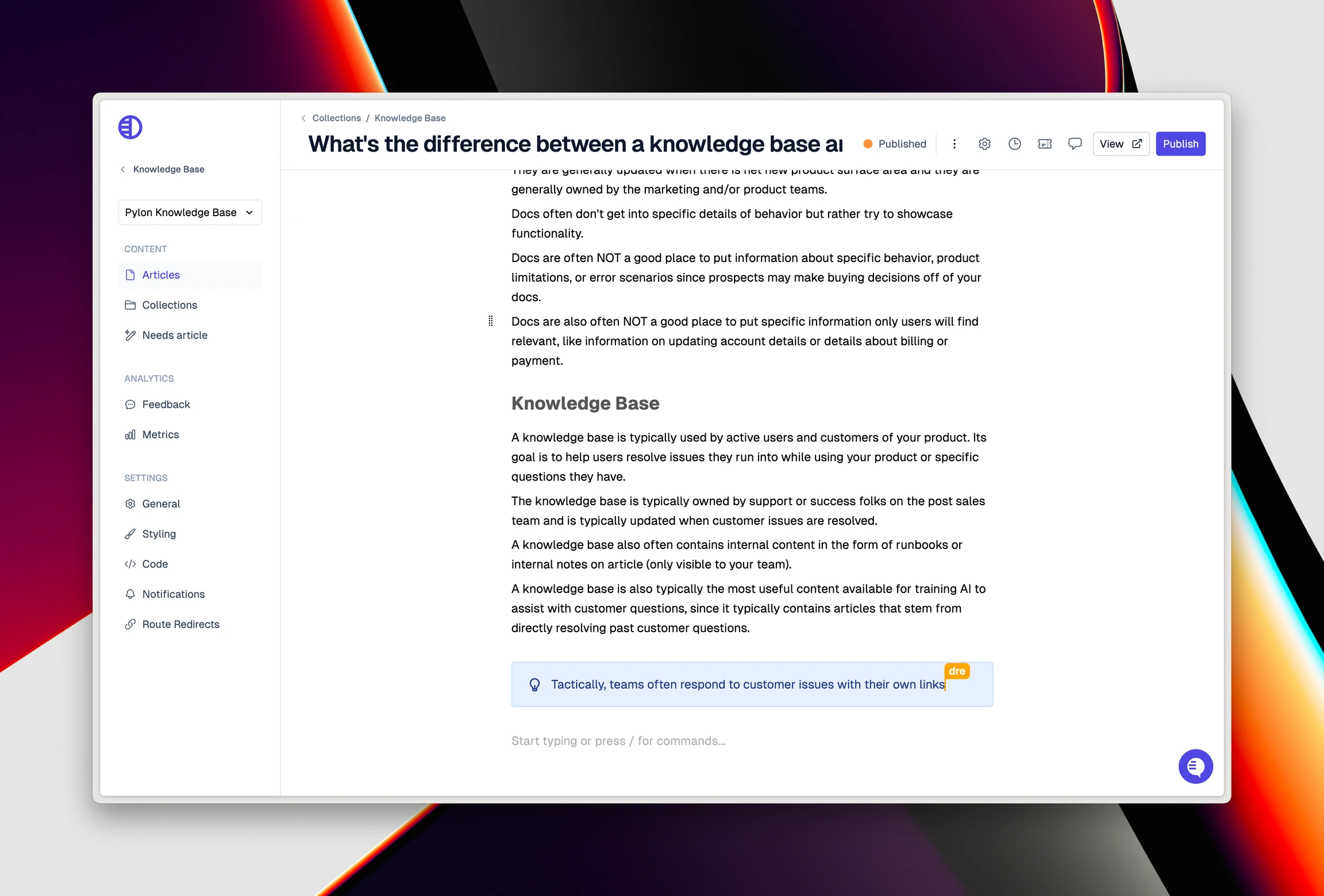 knowledge base collaboration
