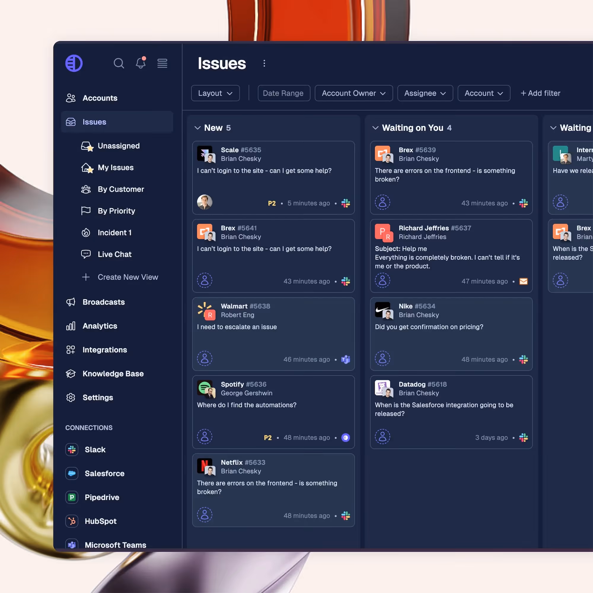 pylon issues dark mode pretty