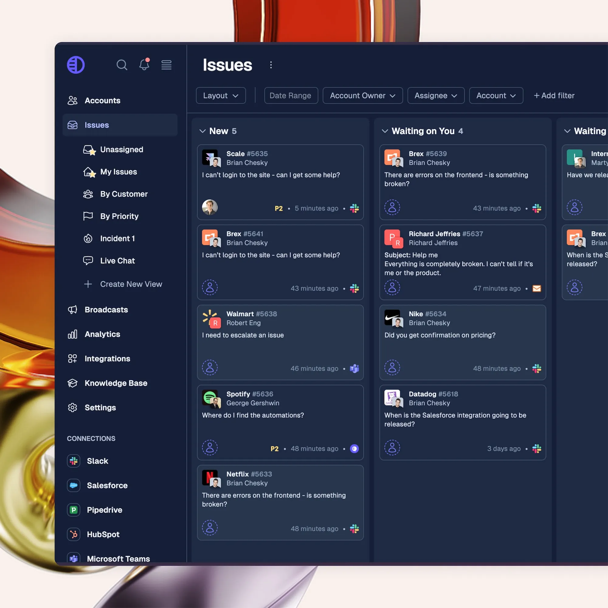 pylon issues dark mode pretty