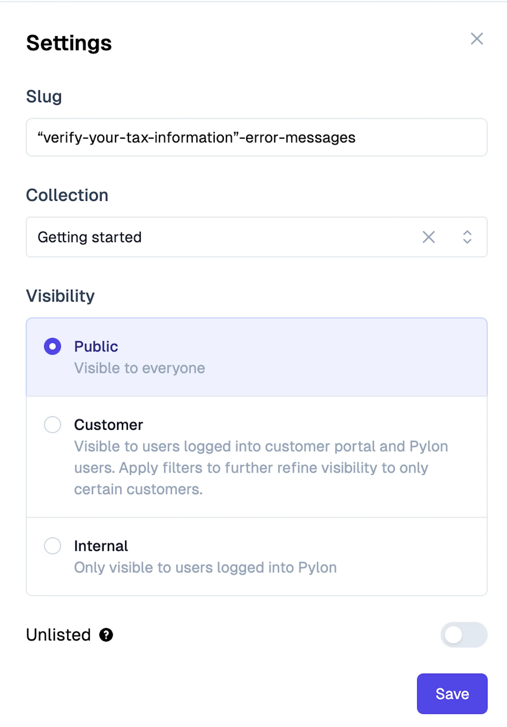 Article Versioning & Visibitlity