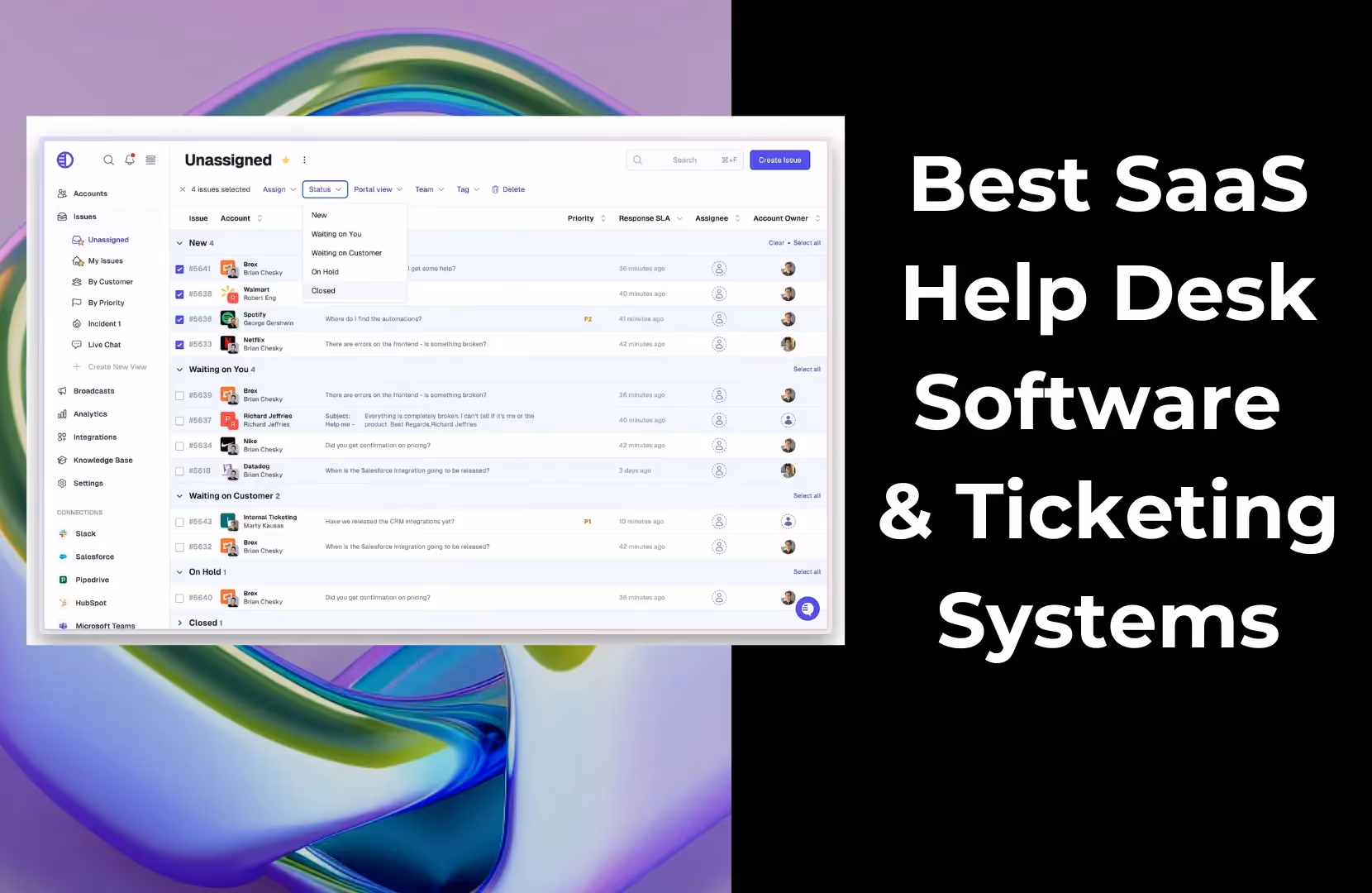 Best SaaS Help Desk Software & Ticketing Systems