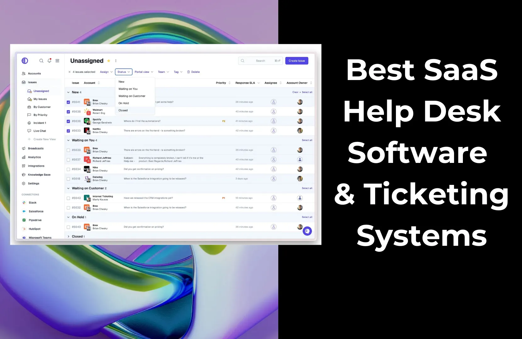 Best SaaS Help Desk Software & Ticketing Systems