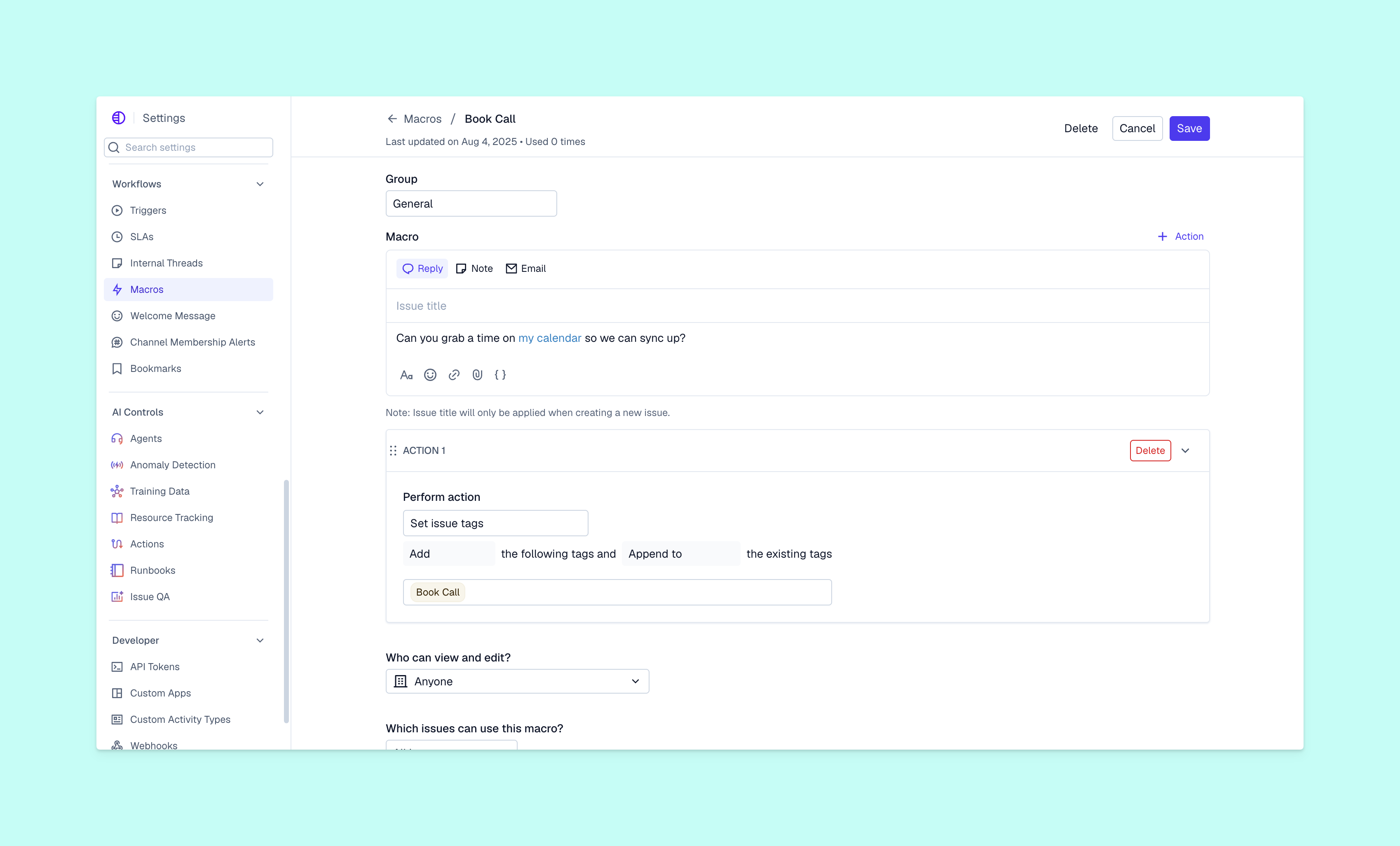 Macros view from Pylon platform