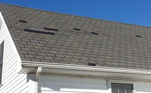 Missing Roof Shingles
