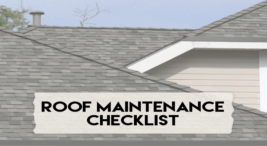 Roof Maintenance Checklist