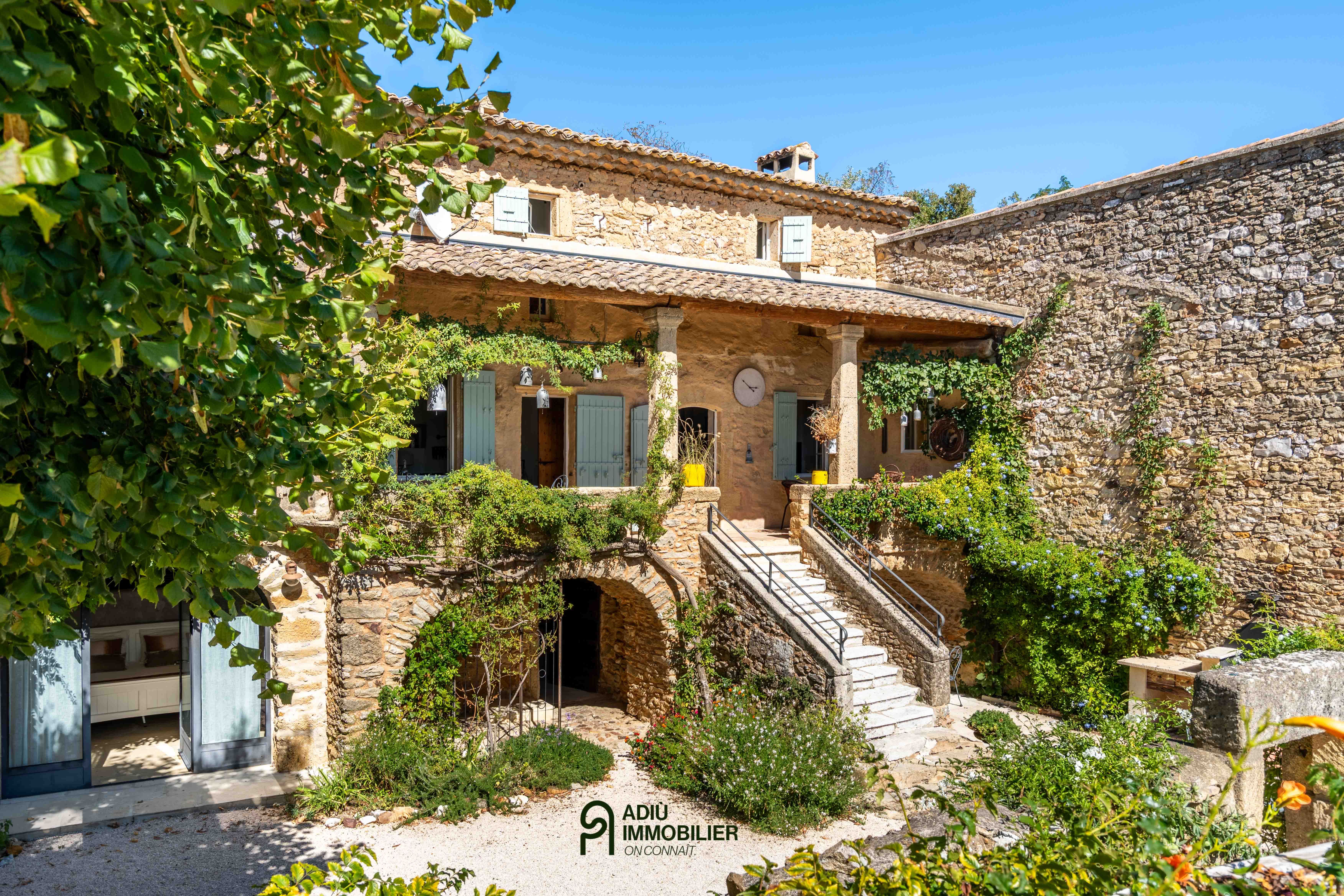 A Peaceful Stone Haven in the Heart of a Village near Uzès