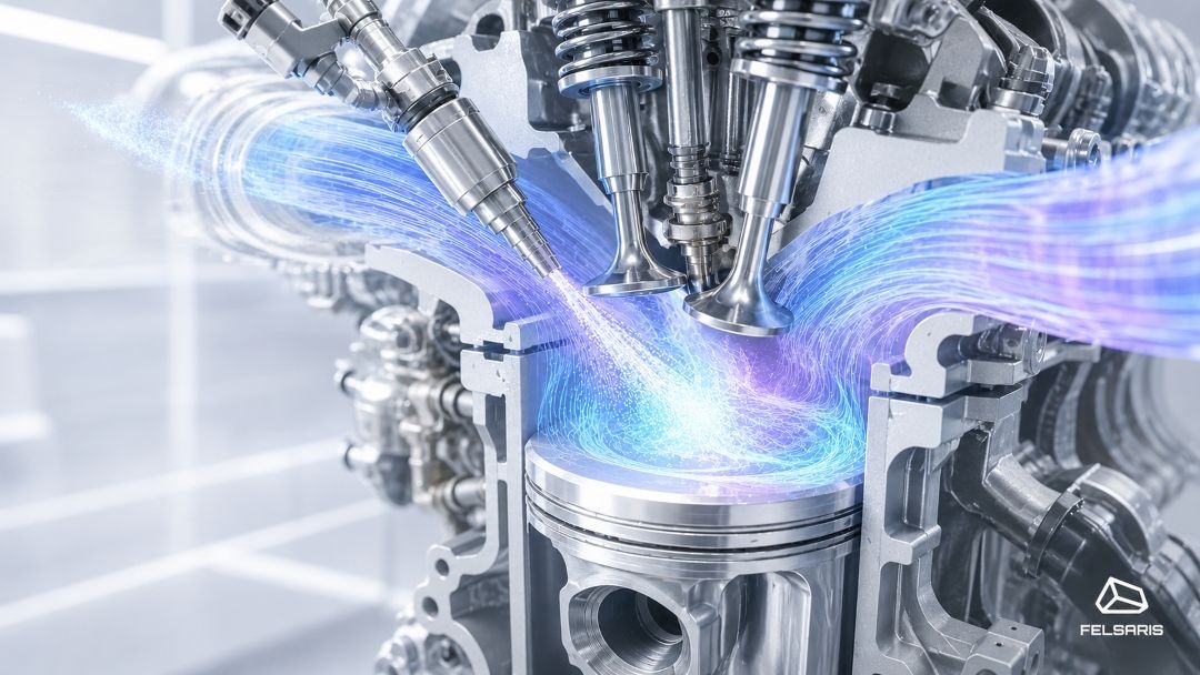 E-fuel in the combustion chamber