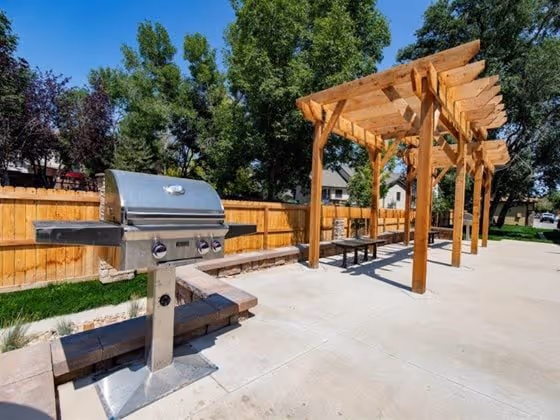 outdoor grilling station