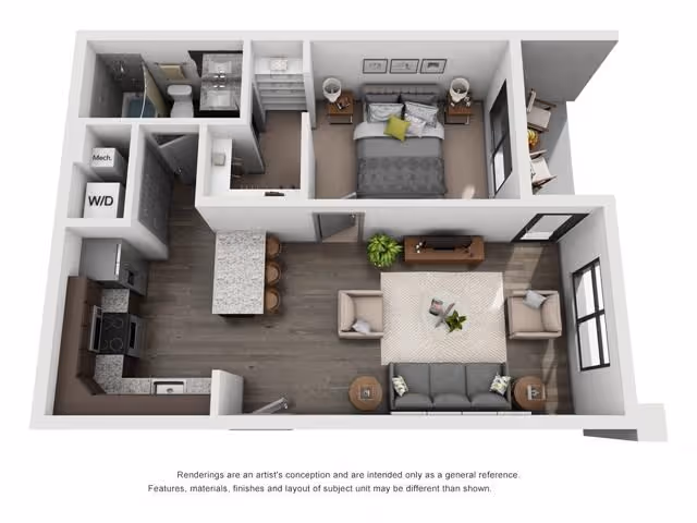 1C layout