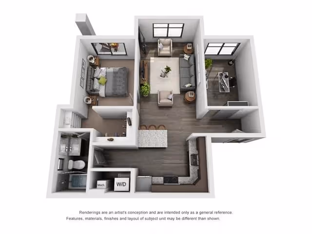 1C + Bonus Room layout