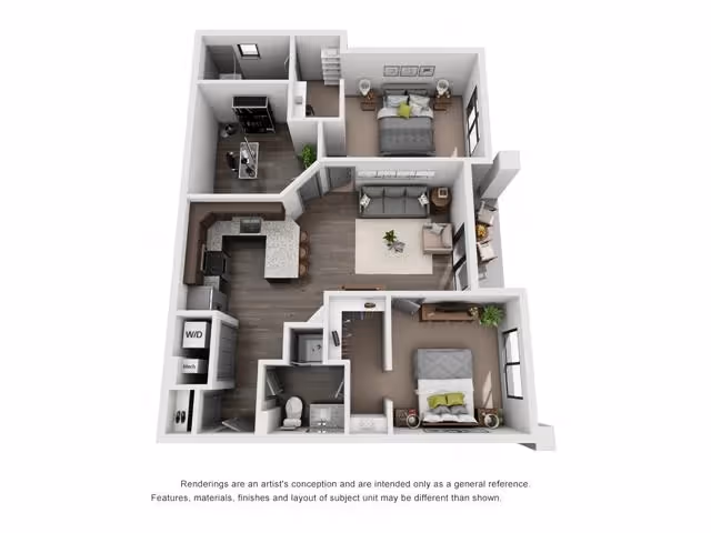 2B + Bonus Room layout