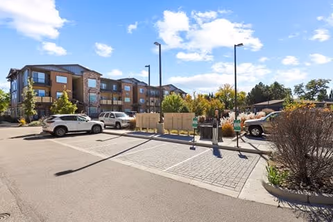 exterior building parking lot