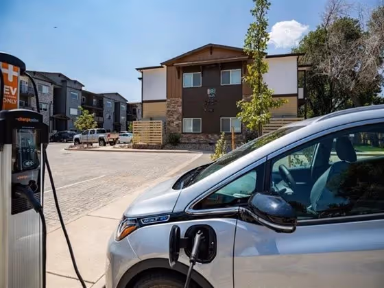exterior building ev machine