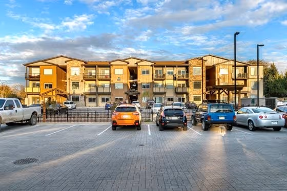 exterior building parking lot