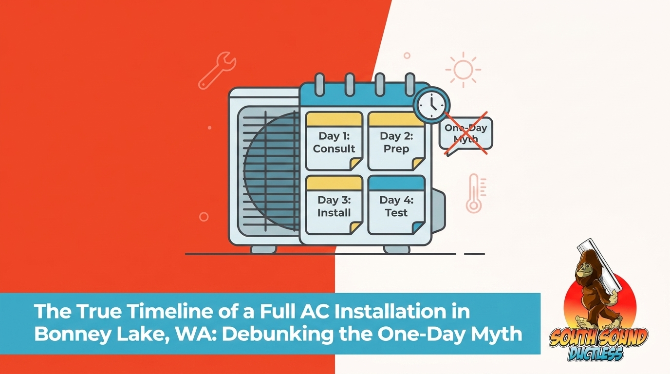 The True Timeline of a Full AC Installation in Bonney Lake, WA: Debunking the One-Day Myth — featured image