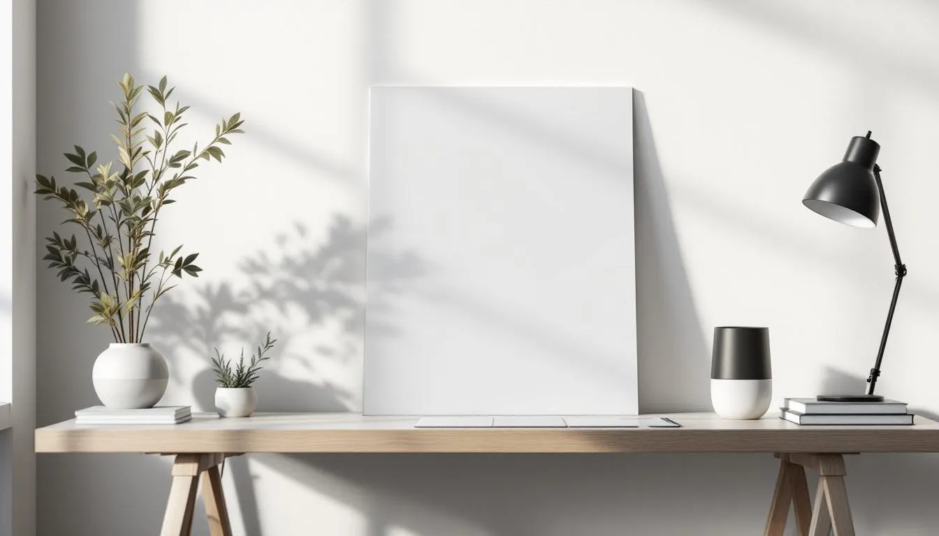 A workspace setup with A1 paper used for technical drawings.