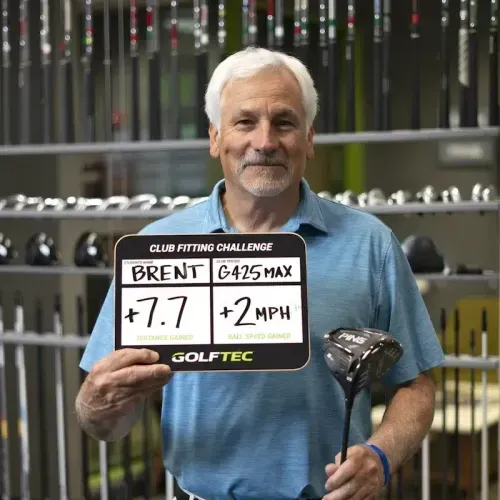 Brent enhances performance with G425 MAX club fitting at GOLFTEC