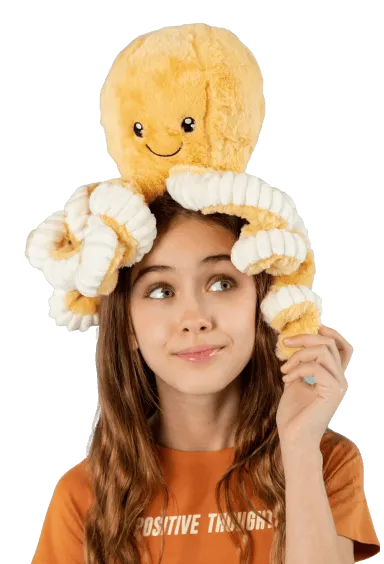 girl with toy on the head