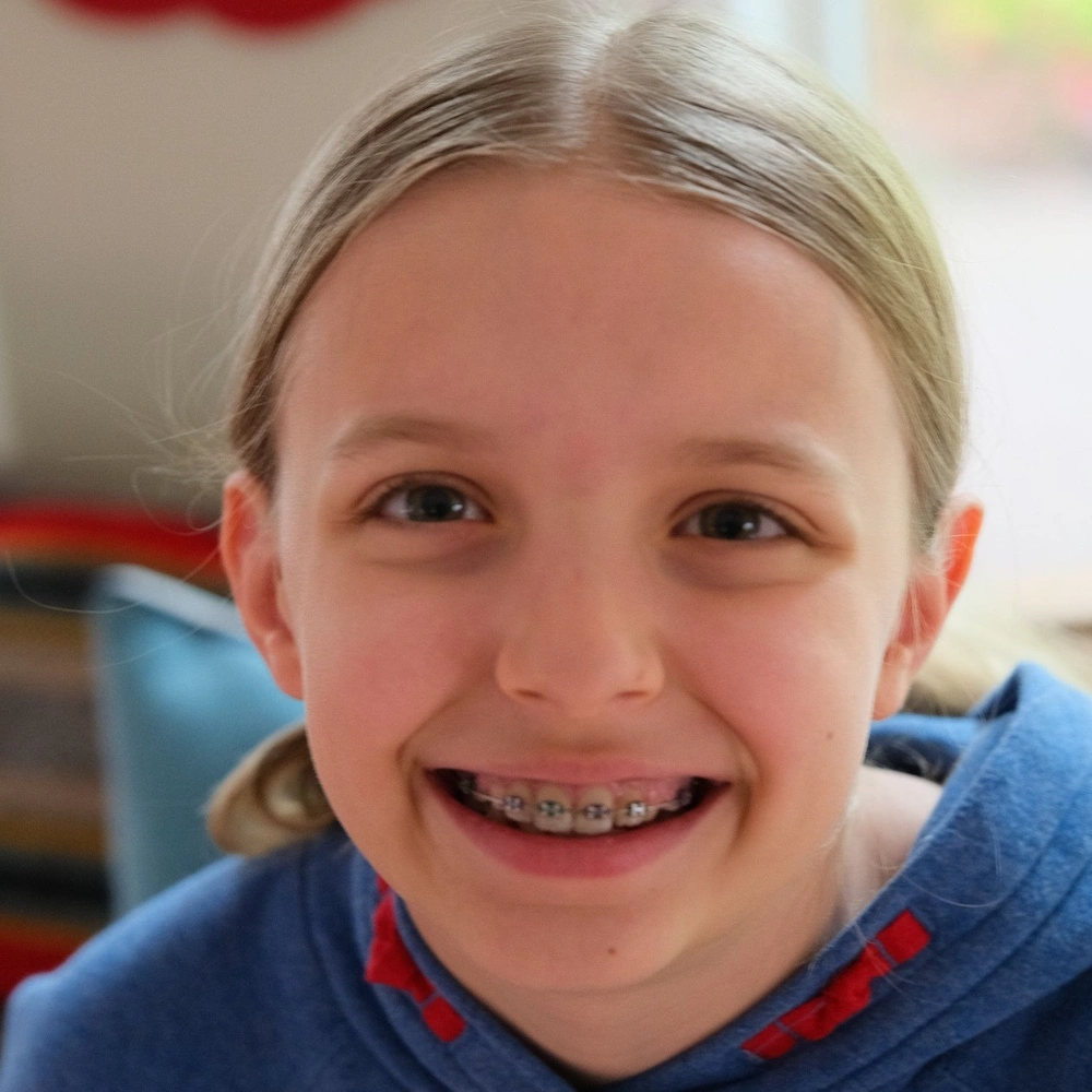 Smiling homeschooler ready for family learning