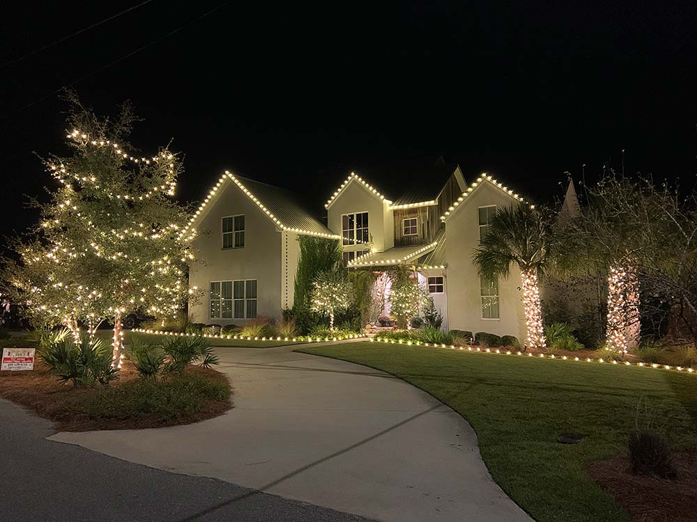 Christmas Lights in Inlet Beach Camp Creek