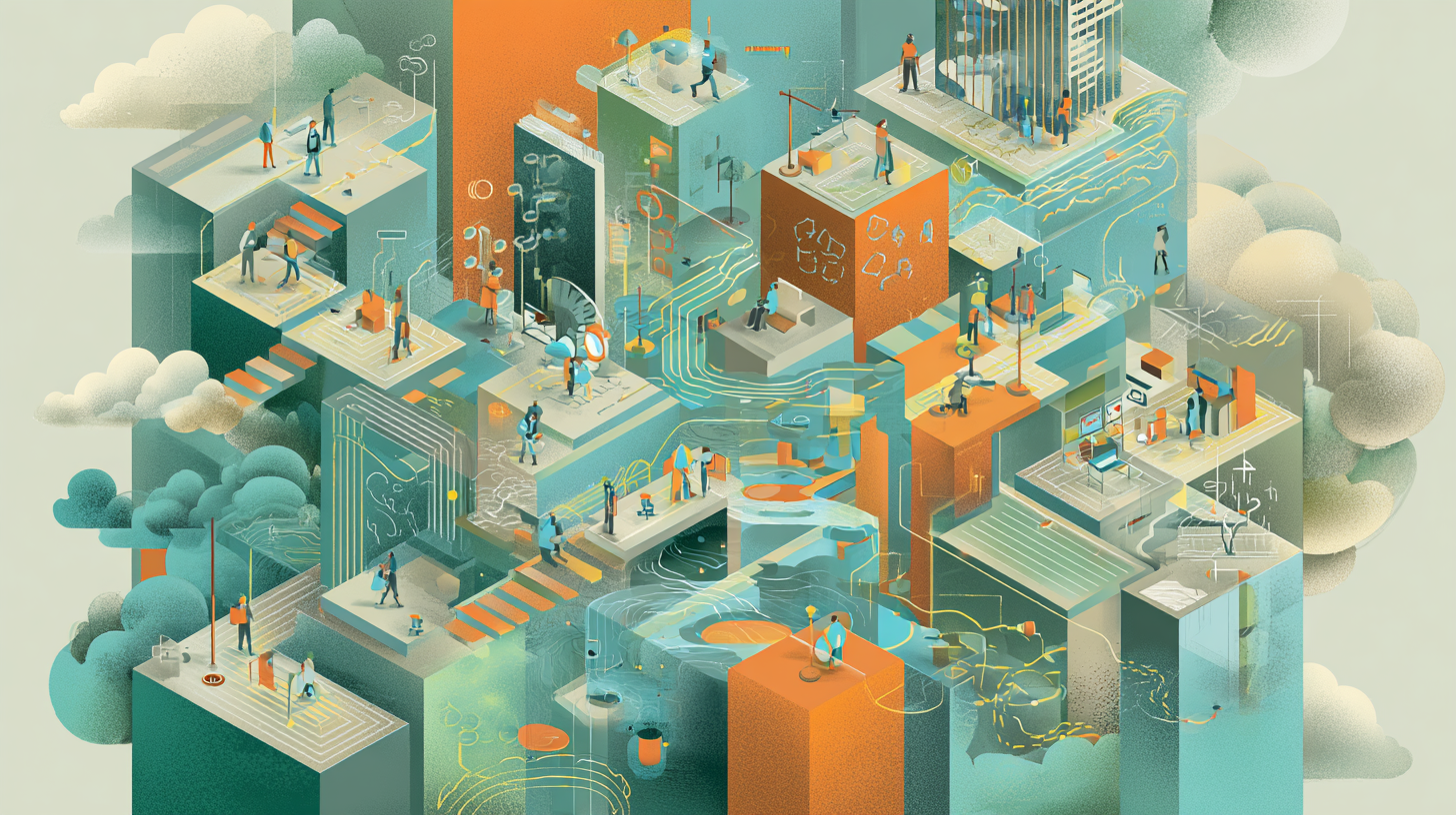 abstract office illustration