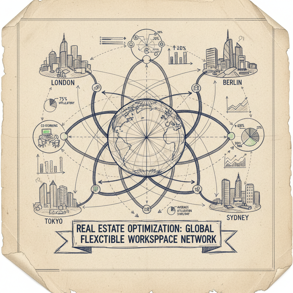 Flexible workspace network optimization for real estate portfolio management