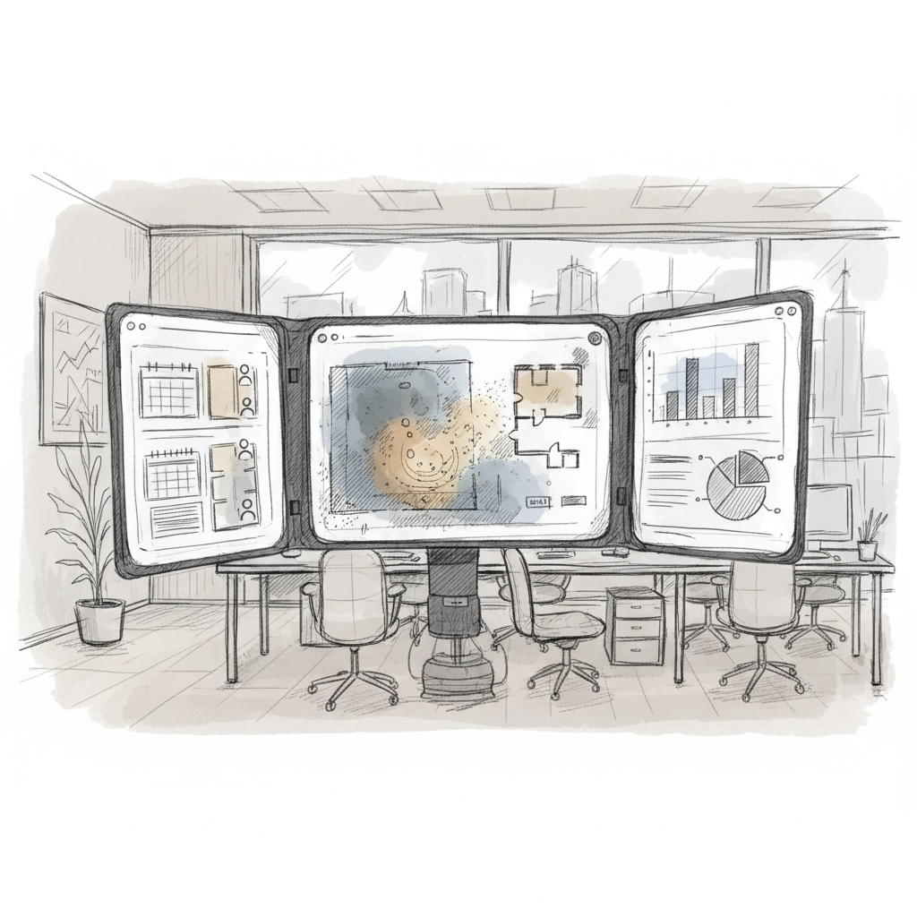 space management software interface showing how to optimize office space with data analytics