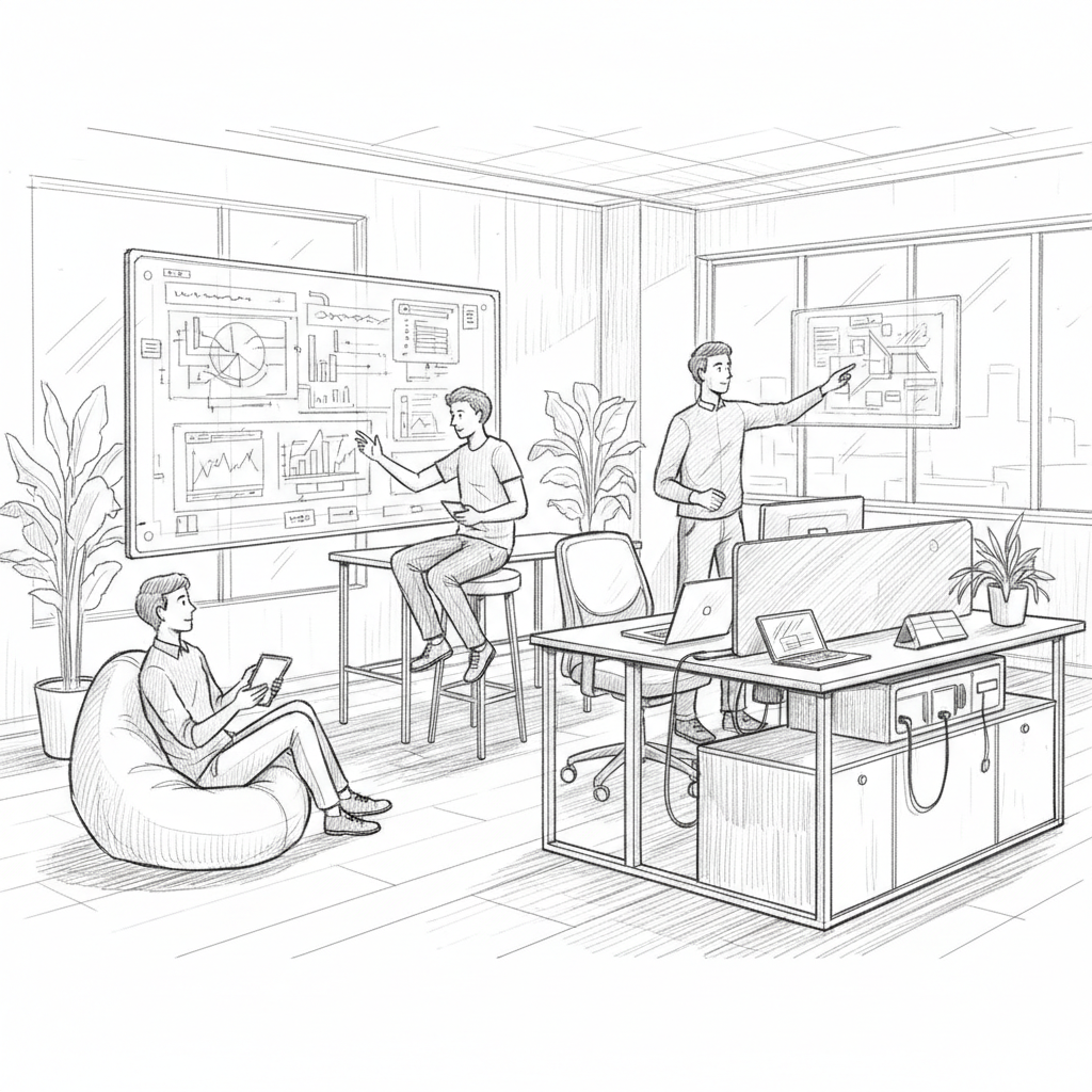 space optimization benefits for employee productivity and collaboration