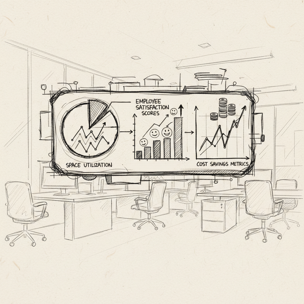 workplace optimization analytics dashboard displaying key performance indicators