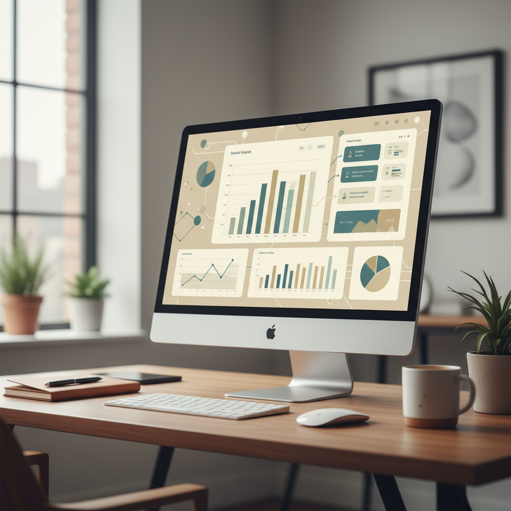 real estate cost optimization analytics dashboard showing financial benefits