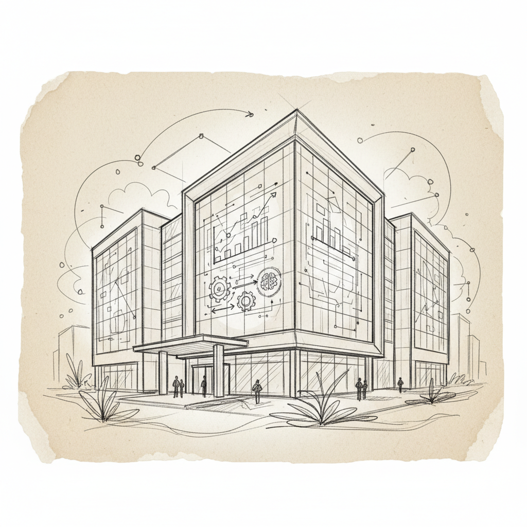 Corporate real estate technology integrated smart building facade