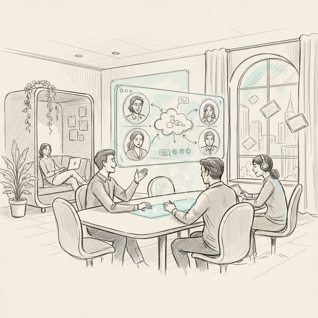 successful hybrid workforce management implementation with integrated technology and collaboration