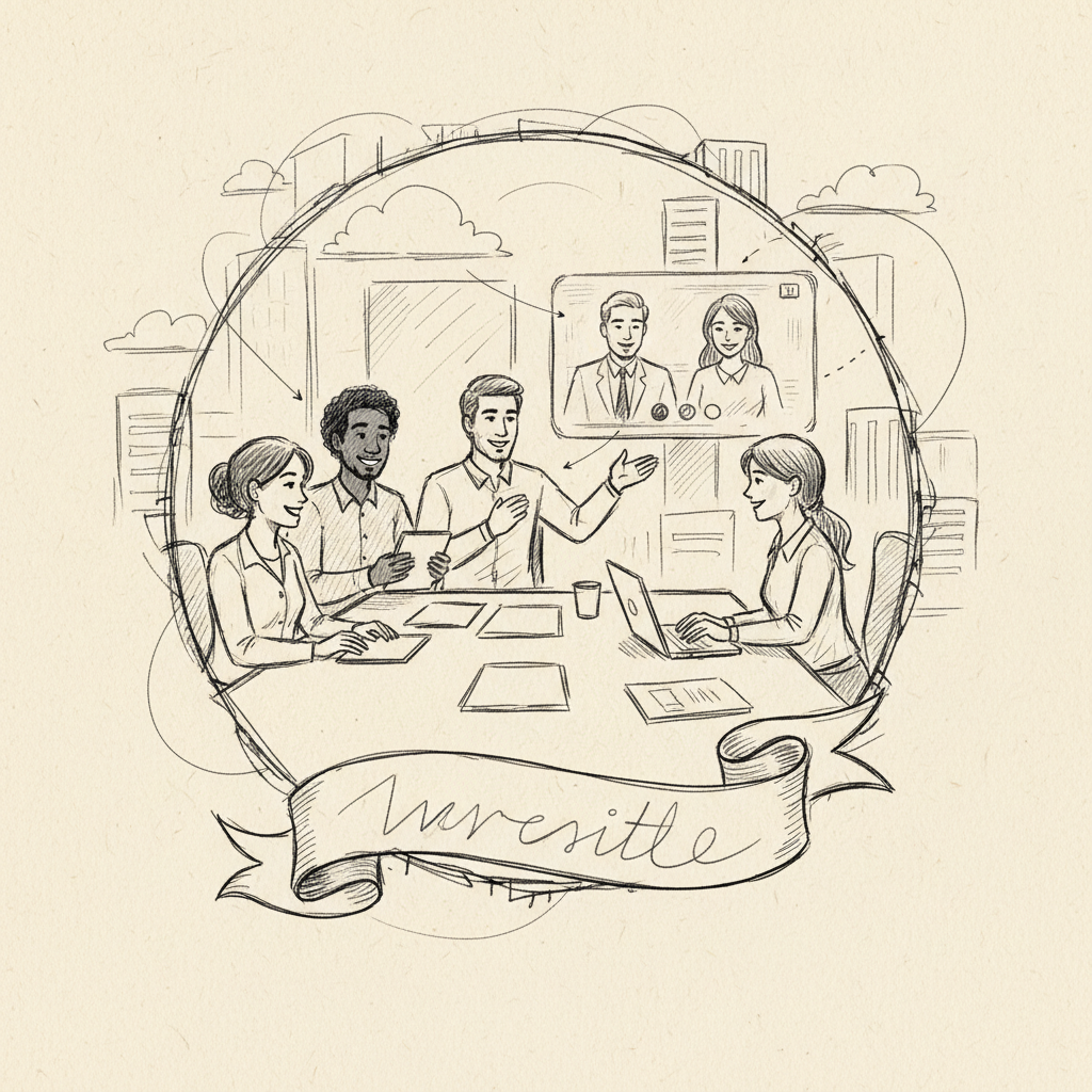 hybrid workforce management team collaboration across multiple locations