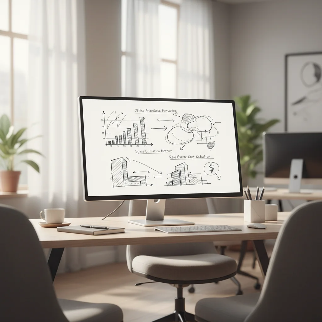 AI attendance forecasting dashboard supporting real estate cost reduction through space optimization