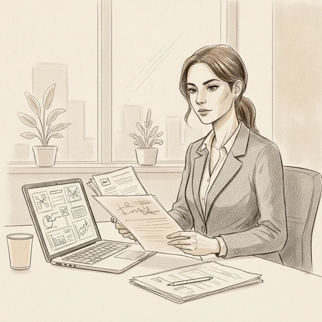 corporate real estate leader analyzing office space rental rates and lease data