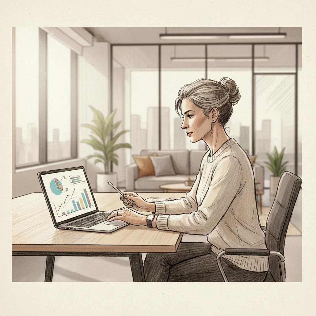 corporate real estate leader analyzing workplace scheduling software utilization data