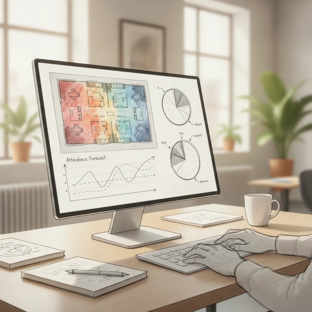 AI-powered attendance forecasting dashboard for real estate spend optimization