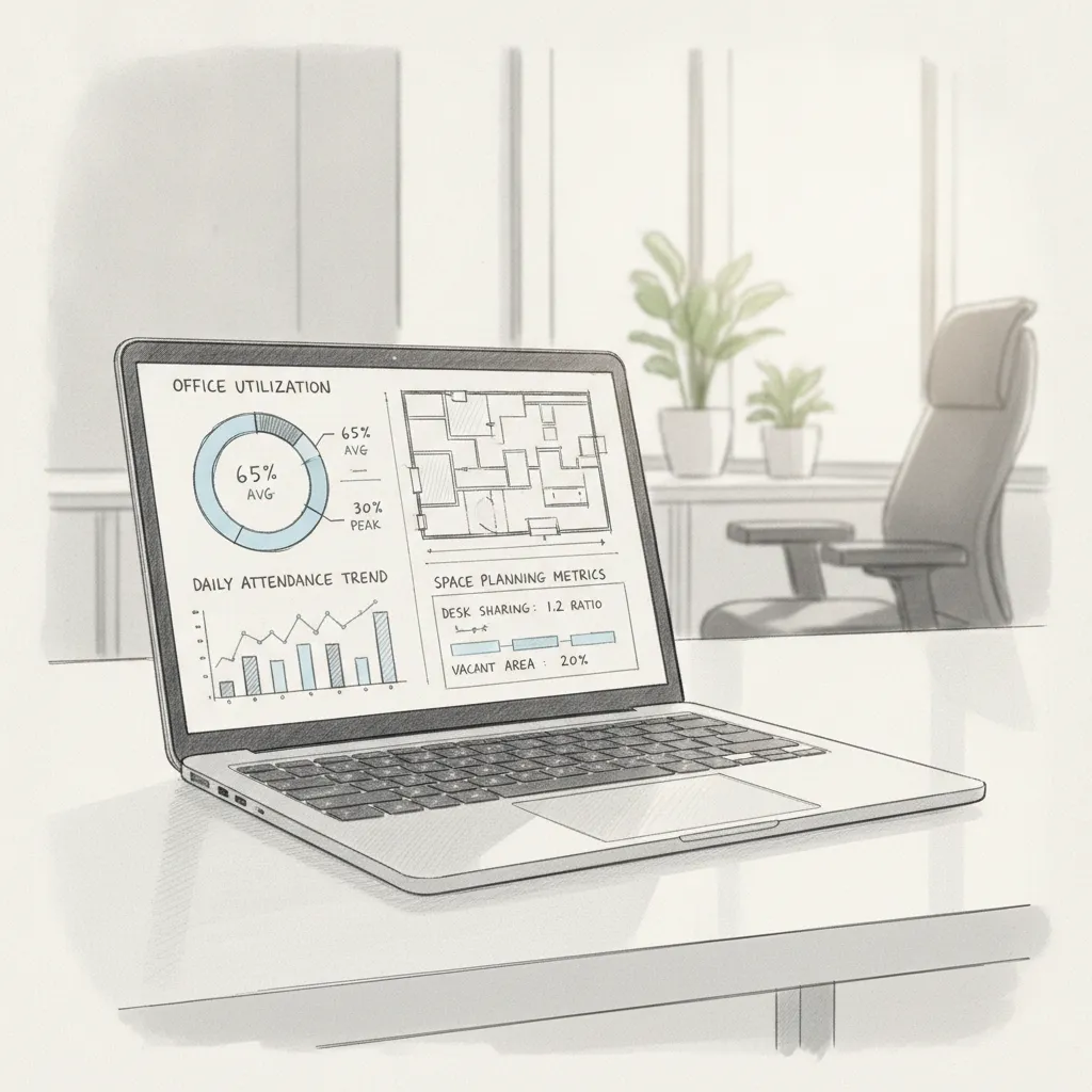 AI-powered real estate portfolio optimization dashboard showing utilization data