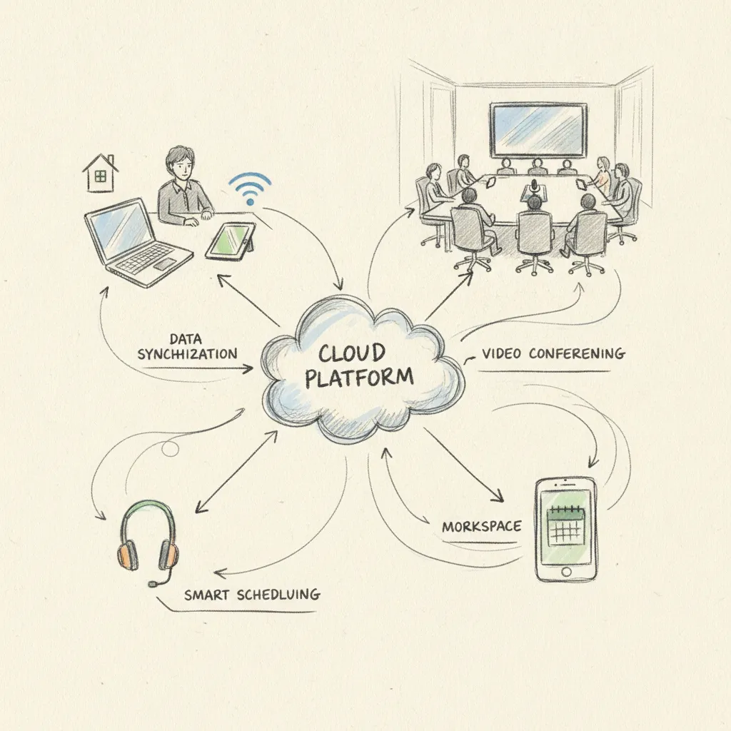 hybrid workplace technology example