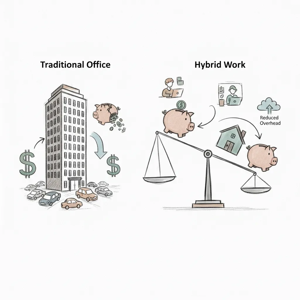 hybrid work cost savings summary