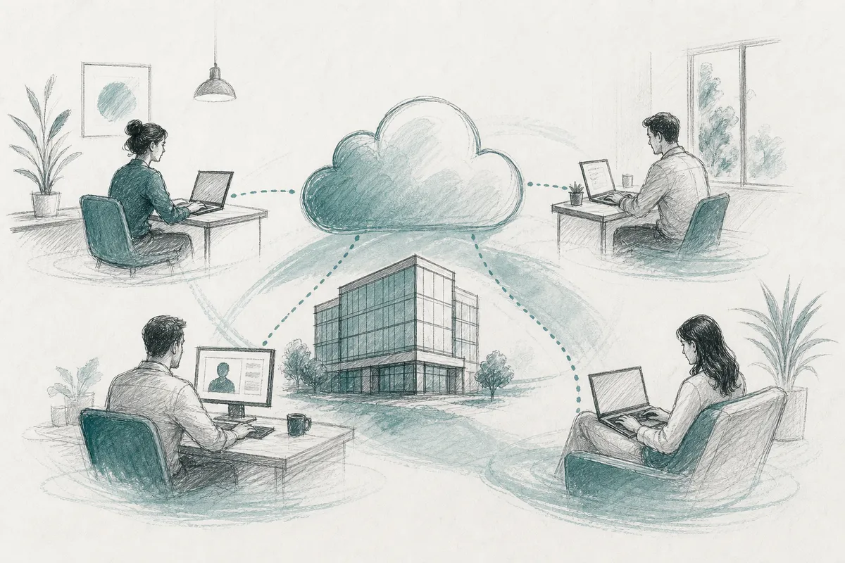 hybrid workplace infrastructure overview