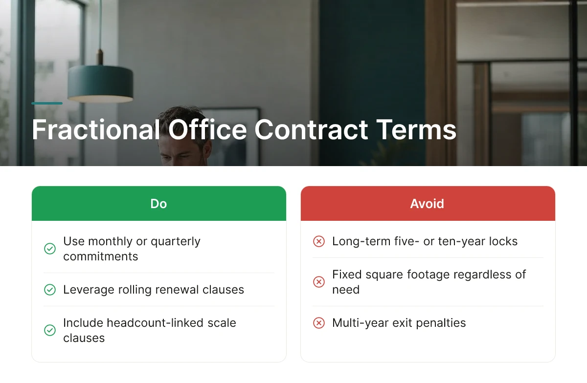 Fractional Office Contract Terms